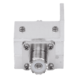 Protector RF Coaxial Contra Descargas Atmosféricas Para 1.5 a 700 MHz Con Ceja Lateral y Conectores UHF Hembra