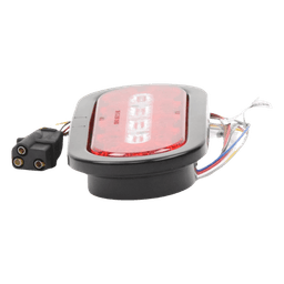Plafón Ovalado de 7.5" Para Camiones de Transporte, 18 LED Ultra Brillantes, Color Rojo/Claro/Ambar