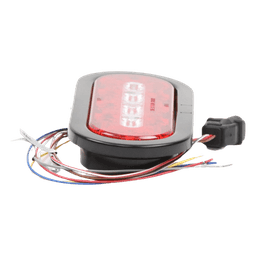Plafón Ovalado de 7.5" Para Camiones de Transporte, 18 LED Ultra Brillantes, Color Rojo/Claro/Ambar