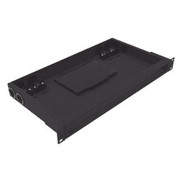 Distribuidor de Fibra Óptica Vacío 19 Pulgadas, Acepta 4 Placas Acopladoras de Linkedpro, Hasta 24 Fibras, 1UR, Incluye Charola de Empalme