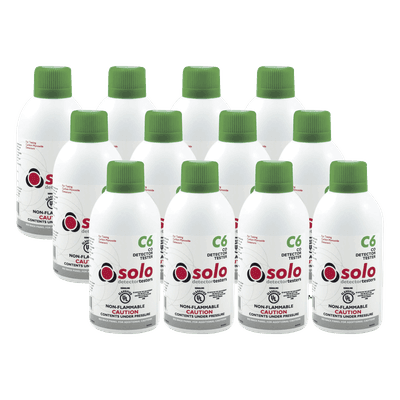 Paquete De 12 Latas De Gas Genuino De Monóxido De Carbono (CO) De Uso Manual o En Dispensadores SOLO-330/SOLO-332