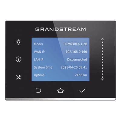 Conmutador IP-PBX para hasta 1000 usuarios y 150 llamadas simultaneas, 4FXO, 4FXS, solución para PyMEs