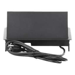 Caja Horizontal Tipo Hub para Escritorio Color Negro, con 1 Puerto HDMI Hembra-Hembra, 1 Puerto RJ45 Cat6, 2 Puertos USB (Solo Carga), y 2 Contactos Eléctricos Universales
