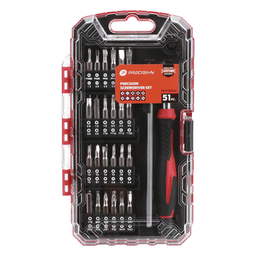 Juego de 51 Piezas de Desarmador de Precisión con Puntas con Extensor (CR-V).