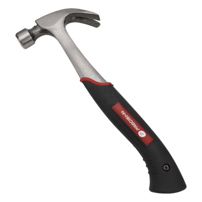 Martillo Uso Rudo de Acero Forjado de 16 oz. con Uña Curva. Con Sujetador Magnético de Clavos.