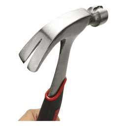 Martillo Uso Rudo de Acero Forjado de 16 oz. con Uña Curva. Con Sujetador Magnético de Clavos.