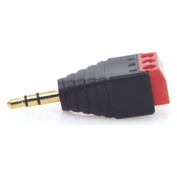 Conector de audio de 3.5mm macho a terminal de tornillo de 3 pines