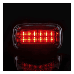 Luz de advertencia 8 X 4", Color Rojo, IP67, SAE, Ideal para Ambulancias