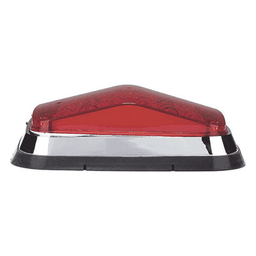 Luz de advertencia de 8 X 6", Color Rojo, SAE,  IP67, Ideal para Ambulancias