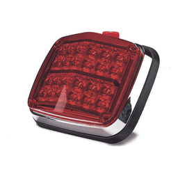 Luz de advertencia de 8 X 6", Color Rojo, SAE,  IP67, Ideal para Ambulancias