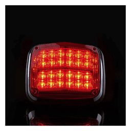 Luz de advertencia de 8 X 6", Color Rojo, SAE,  IP67, Ideal para Ambulancias