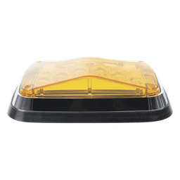 Luz de Advertencia de 8 X 6", Color Ámbar, Con Luz de Trabajo clara, Ideal para Ambulancias