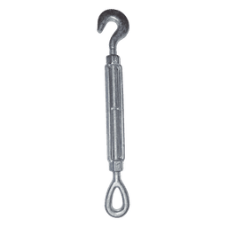 Tensor de 3/8" x 6" Acero Forjado OJO-GANCHO Galv. Inmersión en Caliente (Carga Max. 1000 lbs).