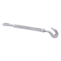 Tensor de 3/8" x 6" Acero Forjado OJO-GANCHO Galv. Inmersión en Caliente (Carga Max. 1000 lbs).