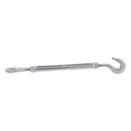 Tensor de 3/8" x 6" Acero Forjado OJO-GANCHO Galv. Inmersión en Caliente (Carga Max. 1000 lbs).