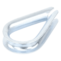 Cuello/ Guardacabo/ Rozadera para Cable de 1/4" de Acero Galv. por Inmersión.