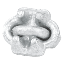 Nudo/ Perro/ Abrazadera Acero Forjado para Cable de 1/8", Galv. por Inmersión en Caliente.