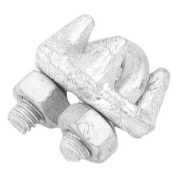 Nudo/ Perro/ Abrazadera Acero Forjado para Cable de 1/4" Galv. por Inmersión en Caliente.