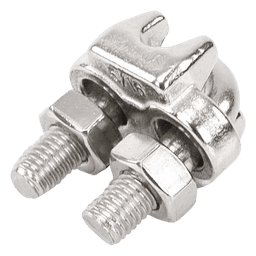 Nudo/ Perro/ Abrazadera Acero Forjado para Cable de 5/16", Acero Inoxidable.