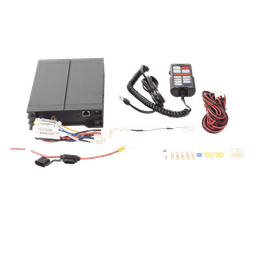 Sirena Vehicular de 100W de Potencia, Con Controlador Unimando Para Tonos, Control de 3 Salidas Auxiliares, Microfono e Interconexión a Radio