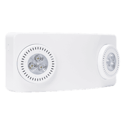 Luz de Emergencia Dual LED / 520 lúmenes / Uso Rudo / Cubierta ABS UL 5VA / Batería 9.6V 3Ah / 90 min Autonomía / Montaje Pared o Techo
