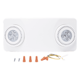 Luz de Emergencia Dual LED / 520 lúmenes / Uso Rudo / Cubierta ABS UL 5VA / Batería 9.6V 3Ah / 90 min Autonomía / Montaje Pared o Techo