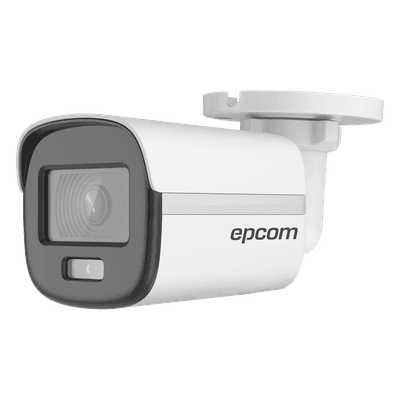 [ColorVu] Bala TURBOHD 3K (5 Megapixel) / Lente 2.8 mm / Micrófono Integrado / Imagen a Color 24/7  / Luz Blanca 20 mts / Exterior IP67 / dWDR / 4 Tecnologías / Metal