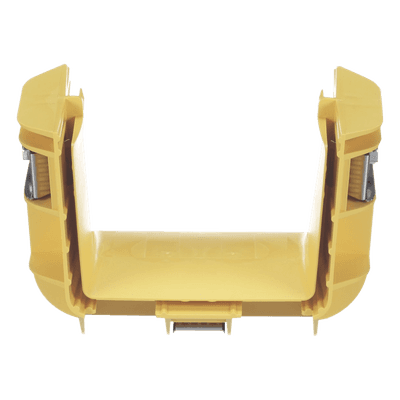 Union Recta "Cople", Para Canaleta FiberRunner™ 4X4, Color Amarillo
