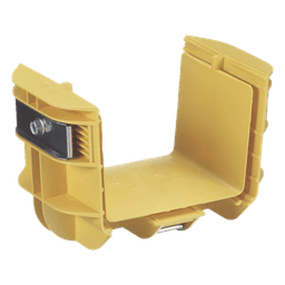 Union Recta "Cople", Para Canaleta FiberRunner™ 4X4, Color Amarillo