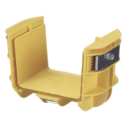 Union Recta "Cople", Para Canaleta FiberRunner™ 4X4, Color Amarillo