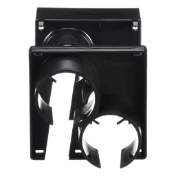 Tapa con 2 Salida a Tubo Corrugado de 1.5in (38mm), Para uso con Canaletas 4X4 FiberRunner™, Color Negro