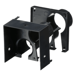 Tapa con 2 Salida a Tubo Corrugado de 1.5in (38mm), Para uso con Canaletas 4X4 FiberRunner™, Color Negro