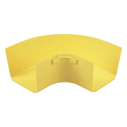 Ángulo Recto a 90º Horizontal, Para Canaletas FiberRunner™ 4X4, Color Amarillo