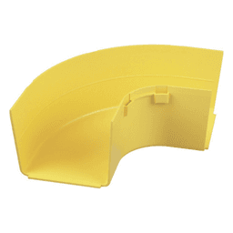 Ángulo Recto a 90º Horizontal, Para Canaletas FiberRunner™ 4X4, Color Amarillo