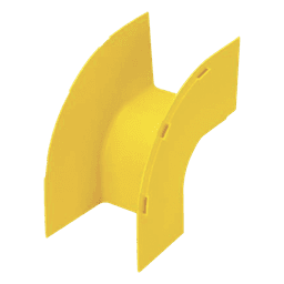 Bajada Vertical Exterior de 90º, Para uso con Canaletas 4X4 FiberRunner™, Color Amarillo
