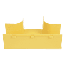 Accesorio en T Horizontal, Con Ángulos a 90º, Para Canaletas FiberRunner™ 4X4, Color Amarillo