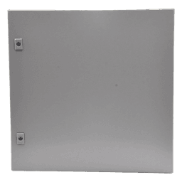 Gabinete de Acero, Nema 4 -IP 66 de 60 x 60 x 25 cm con Platina y certificado UL.