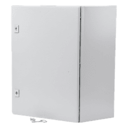 Gabinete de Acero, Nema 4 -IP 66 de 40 x 60 x 25 cm con Platina y certificado UL.
