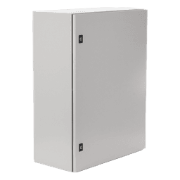 Gabinete de Acero, Nema 4 -IP 65 de 60 x 80 x 30 cm con Platina.