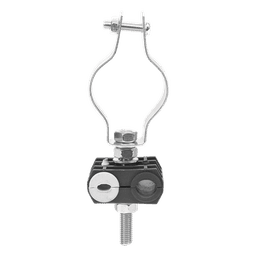 KIT de Un Sujetador de plástico para dos cables de 6 a 8 mm con todo y hardware de instalación en tubos de 1 1/4 in