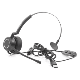 Audífonos USB de Diadema MONO con Audio HD / Micrófono con Cancelación de Ruido / Calidad para uso en Oficina