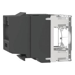 Conector Jack Estilo 110 (de Impacto), Tipo Keystone, Categoría 6A, de 8 Posiciones y 8 Cables, Color Negro