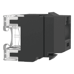 Conector Jack Estilo 110 (de Impacto), Tipo Keystone, Categoría 6A, de 8 Posiciones y 8 Cables, Color Negro