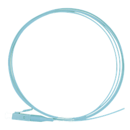 Pigtail de Fibra Óptica Simplex LC, PVC, OM3 50/125, Aqua, 1 Metro (3.28 Pies)