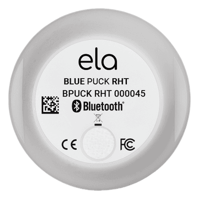 Sensor BLE de Temperatura y Humedad BLUEPUCK RHT — IP65, Alcance 500m, Batería 18 Años, Compatible Teltonika/Ruptela/TopFly