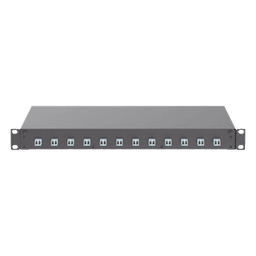 Distribuidor de Fibra Óptica, Con 12 Conectores LC Duplex (24 Fibras), Para Fibra Multimodo OM3/OM4, 1 UR