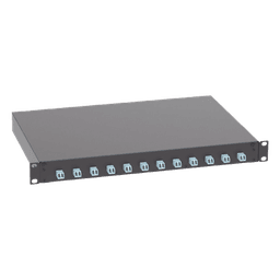 Distribuidor de Fibra Óptica, Con 12 Conectores LC Duplex (24 Fibras), Para Fibra Multimodo OM3/OM4, 1 UR