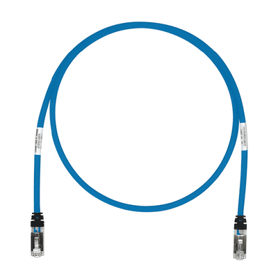 Patch Cord Cat6A, Blindado S/FTP, CM/LS0H, 7.62 Metros (25 Pies), Color Azul