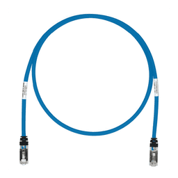 Patch Cord Cat6A, Blindado S/FTP, CM/LS0H, 7.62 Metros (25 Pies), Color Azul