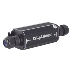 Extensor PoE / 100 Metros / Intemperie (IP66) /  60 Watts / 1 Puerto de Entrada  / 1 Puerto de Salida PoE / No requiere alimentación.